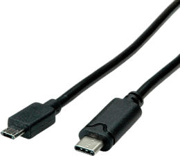 ROLINE Câble USB - Câble adaptateur (Noir)