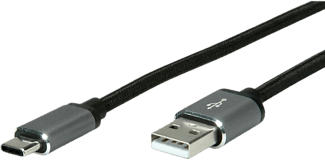 ROLINE 11.02.9028 - Cavo USB (Nero/Argento)