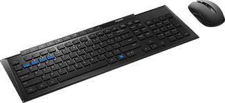 RAPOO 8200M - Tastatur & Maus (Schwarz)