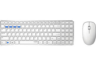 RAPOO 9300M - Tastatur & Maus (Weiss)