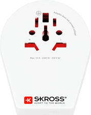 SKROSS World to CH/I/BRA - Adaptateur de voyage (Blanc)