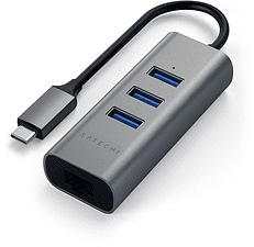 SATECHI Typ-C 2-in-1 USB 3.0 - USB-Hub (Weltraum grau)