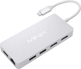 MINIX NEO C Plus USB-C - Adaptateur multiport (Argent)