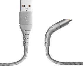 SBS Unbreakable Collection - Câble Lightning (Argent)