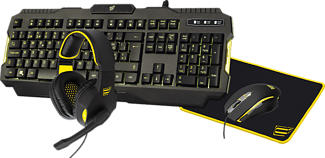 ISY IPG-1000-CH - 4-in-1 PC Gaming Bundle (Schwarz)