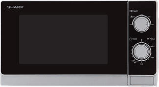 SHARP R200INW - Mikrowelle (Schwarz/Weiss)