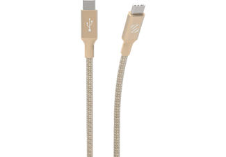SCOSCHE StrikeLine Premium - Câble de chargement et de données USB-C (Or)