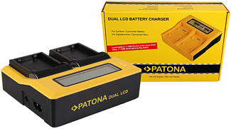 PATONA 7622 Dual - Chargeur (Noir/Jaune)