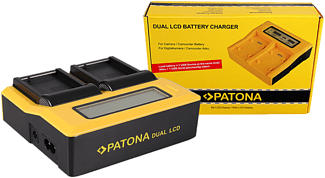 PATONA 7625 Dual - Chargeur (Noir/Jaune)