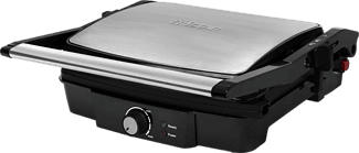 TRISTAR GR-2853 Grill a contatto - bistecchiera (Nero, Acciaio inossidabile)