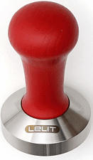 LELIT PLA471W TAMPER 57MM WOOD - Tamper (Rosso, Argento)