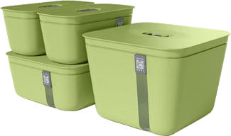VACUVITA CC5804/10 Container Set - Fournitures de vide (Vert)