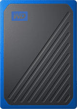 WESTERN DIGITAL My Passport Go (2019) - Festplatte (SSD, 500 GB, Blau/Schwarz)
