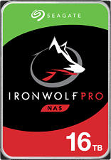 SEAGATE IronWolf Pro NAS - Disco rigido (HDD, 16 TB, Argento/Nero)
