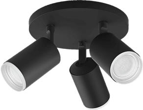 PHILIPS Hue White and Color Ambiance Fugato - Deckenlampe (Schwarz)