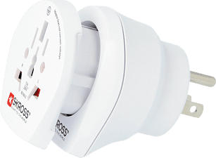 SKROSS Combo World to USA - Reiseadapter (Weiss)