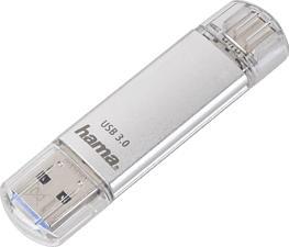 HAMA C-Laeta - Clé USB (256 GB, Argent)