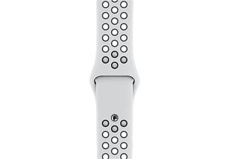 APPLE Bracelet Sport Nike 40 mm - S/M et M/L - Bracelet de remplacement (Platine pur/Noir)