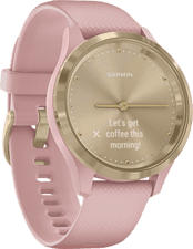 GARMIN vívomove 3S - Montre connectée (Largeur : 18 mm, Silicone, Rose/Or blanc)