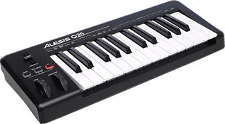 ALESIS Q25 - Contrôleur clavier MIDI/USB (Noir)