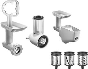KITCHENAID 5KSMFPPC - Set di accessori (Bianco/Argento)