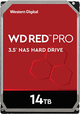 WESTERN DIGITAL WD Red Pro NAS Hard Drive - Disco rigido (HDD, 14 TB, Argento/Nero)