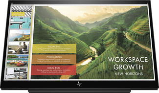 HP EliteDisplay S14 - Portabler Monitor (14 ", Full-HD, 60 Hz, Schwarz)
