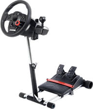 WHEEL STAND PRO Deluxe V2 - Supporto per volante da gioco (Nero/Argento)