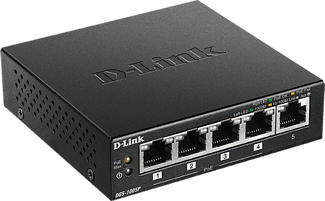 DLINK DGS-1005P - Desktop Switch (Schwarz)