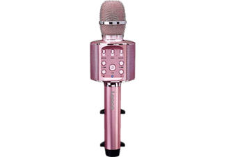 LENCO BMC-090 - Microfono Karaoke Bluetooth (Oro rosa)