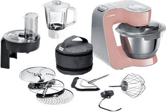 BOSCH MUM58NP60 - Robot culinaire (Rose/Argent)