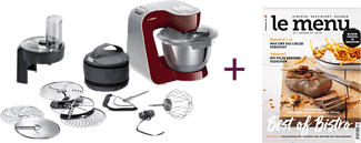 BOSCH MUM5LOVE - Tritatutto (Acciaio inossidabile/Rosso)