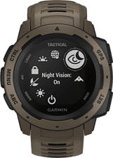 GARMIN Instinct Tactical Edition - GPS-Smartwatch (Hellbraun/Schwarz)