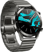 MediaMarkt HUAWEI Watch GT 2 Elite - Smartwatch (Larghezza: 22 mm, Metallo (+1 Cinturino in fluorelastomero in regalo), Grigio)