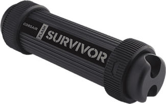 CORSAIR Flash Survivor Stealth - Clé USB (128 GB, Noir)