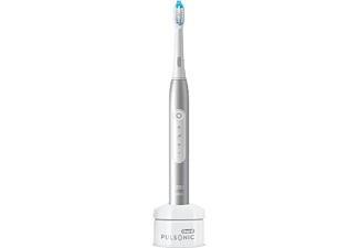 ORAL-B Pulsonic Slim Luxe 4000 Platinum - Spazzolino elettrico (Platino/Bianco)