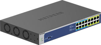 NETGEAR GS516UP - Switch (Grau/Blau)