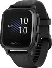 GARMIN Venu Sq Music - Smartwatch (125 - 190 mm, Silicone, Nero / Ardesia)
