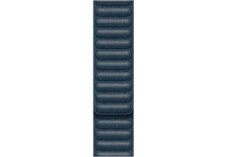 APPLE Bracelet en cuir 44 mm M/L - Bracelet de remplacement (Bleu Baltique)