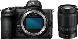 NIKON Z 5 Body + NIKKOR Z 24-200mm f/4-6.3 VR - Systemkamera (Fotoauflösung: 24.3 MP) Schwarz