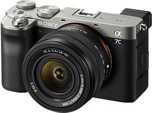 SONY Alpha 7C Body + FE 28-60 mm F4-5.6 - Appareil photo à objectif interchangeable (Résolution photo effective: 24.2 MP) Argent