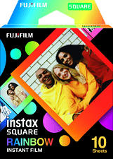 FUJIFILM Instax Square 10Bl Rainbow - Sofortbild-Farbfilm (Mehrfarbig)