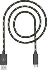 SNAKEBYTE CHARGE:CABLE SX - Cavo USB-C (Nero/Verde)