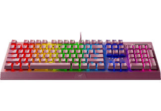 RAZER BlackWidow V3 Green Switch US Quartz Edition - Tastiera da gioco (Rosa)