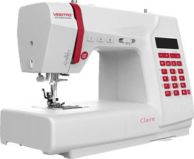 VERITAS Claire - Machine à coudre (Blanc/Rouge)