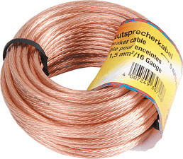 HAMA 205142 LS 2X1.5MM2 10M - Lautsprecherkabel (Transparent)