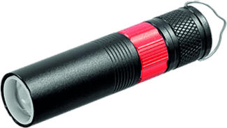 STEFFEN Lipstick 70 - Taschenlampe (Schwarz/Rot)