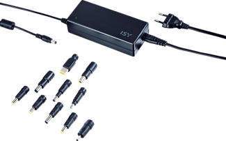 ISY IAC-2102-1 - Adaptateur secteur pour ordinateur portable (Noir)