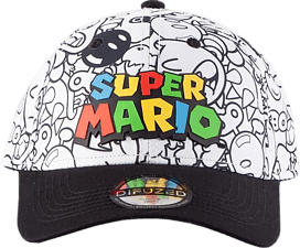DIFUZED Nintendo: Super Mario Villains All Over Print - Casquette (Multicolore)