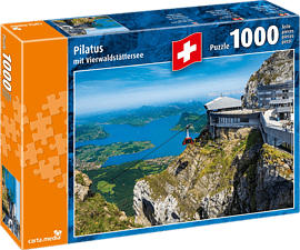 CARTA MEDIA Pilatus mit Vierwaldstättersee - Puzzle (Multicolore)